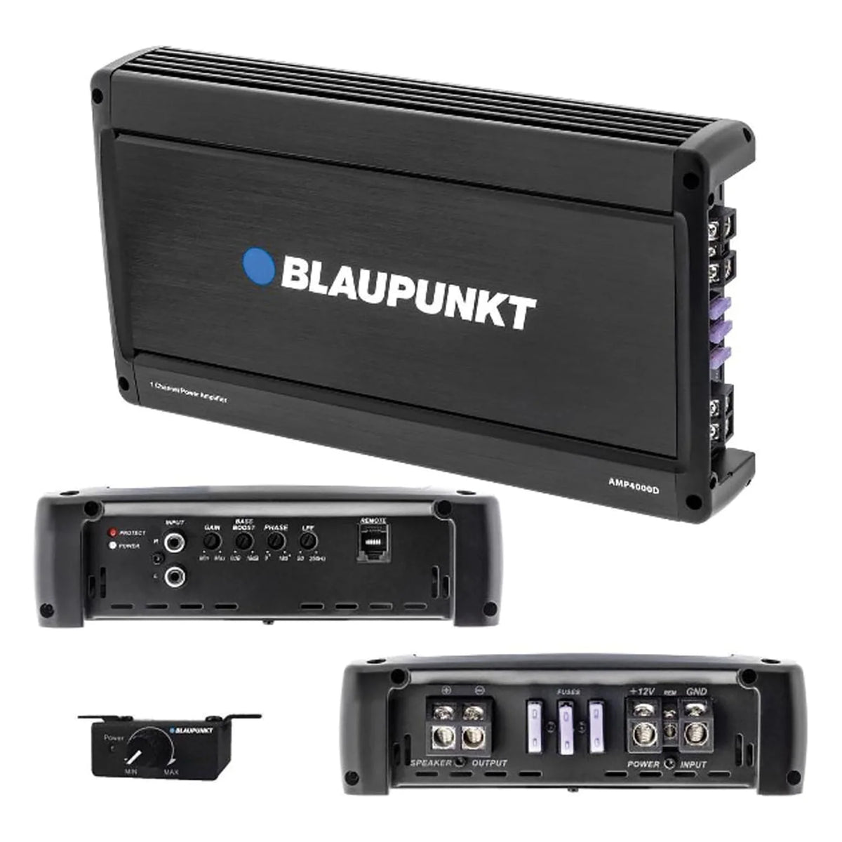 4000 Watt Class D Monoblock Amp with Bass Remote T3547