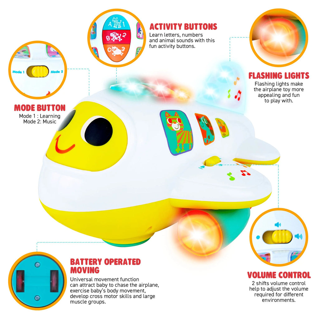 Electronic Airplane Toys for 1+ Year Old Boys X93752