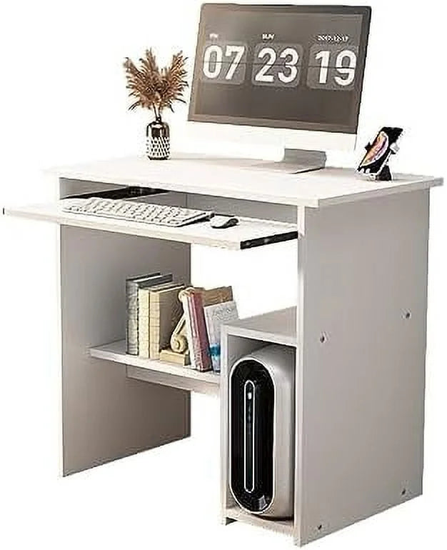 Computer Desk with Drawer Shelves Keyboard Tray X3454