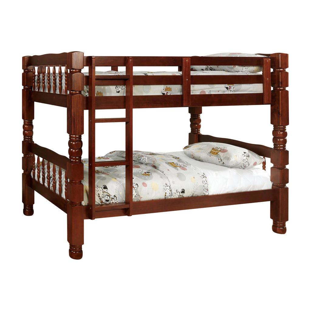 Wood Bunk Bed Twin/Twin Cherry L8131