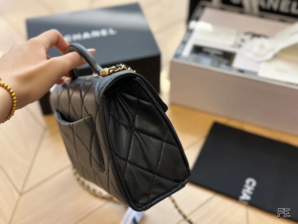 Mini Flap Bag with Top Handle D1019