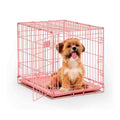 Pink Single Door Dog Crate V785
