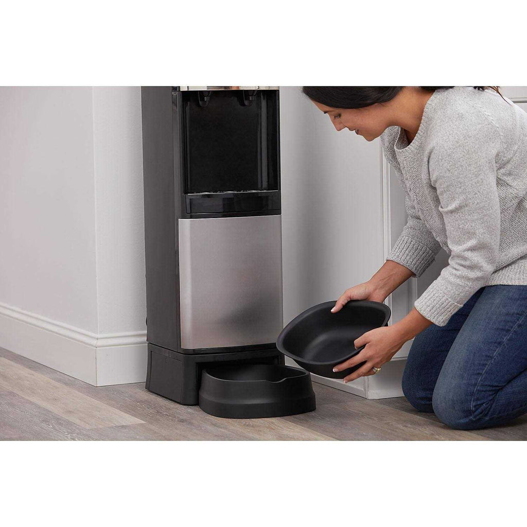 Top Loading Hot/Cold Black and Stainless Steel Pet Water Dispenser B972