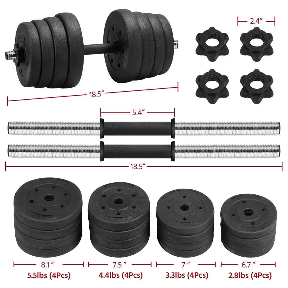 Adjustable Dumbbell Set Black R99636