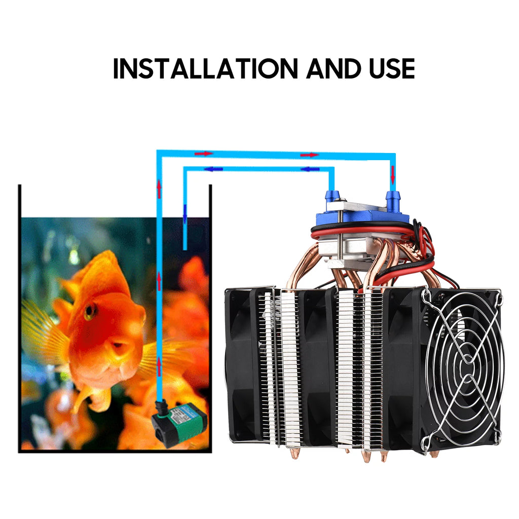 120W Semiconductor Refrigeration Aquarium Chiller for 30 Liters S688465