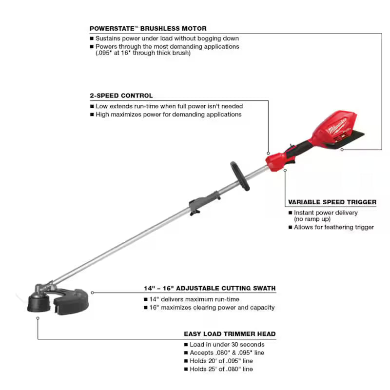 18V Lithium-Ion Cordless String Trimmer Blower Combo Kit 4-Tool V68537