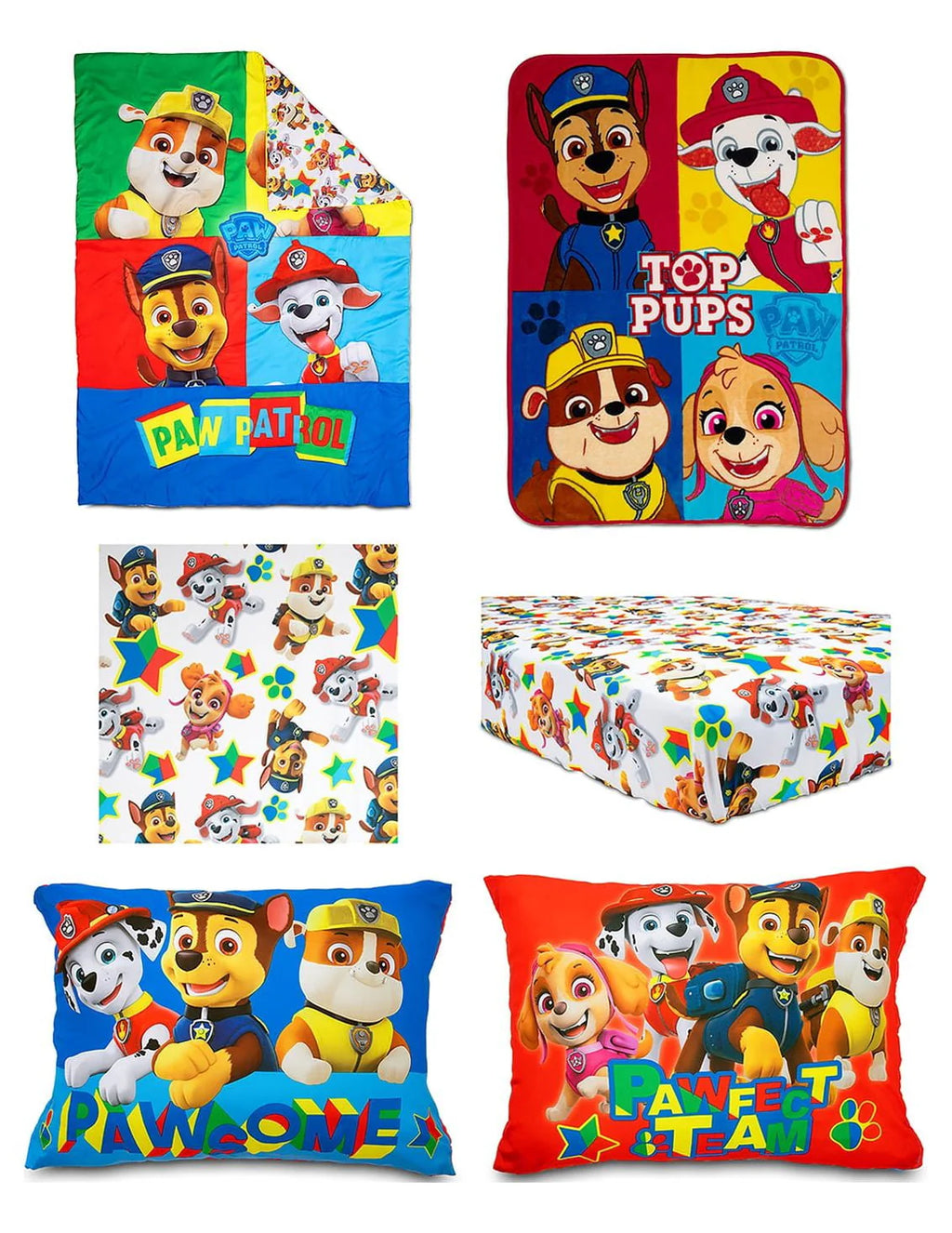 Blue 5-Piece Toddler Bedding Set & Blanket C88330