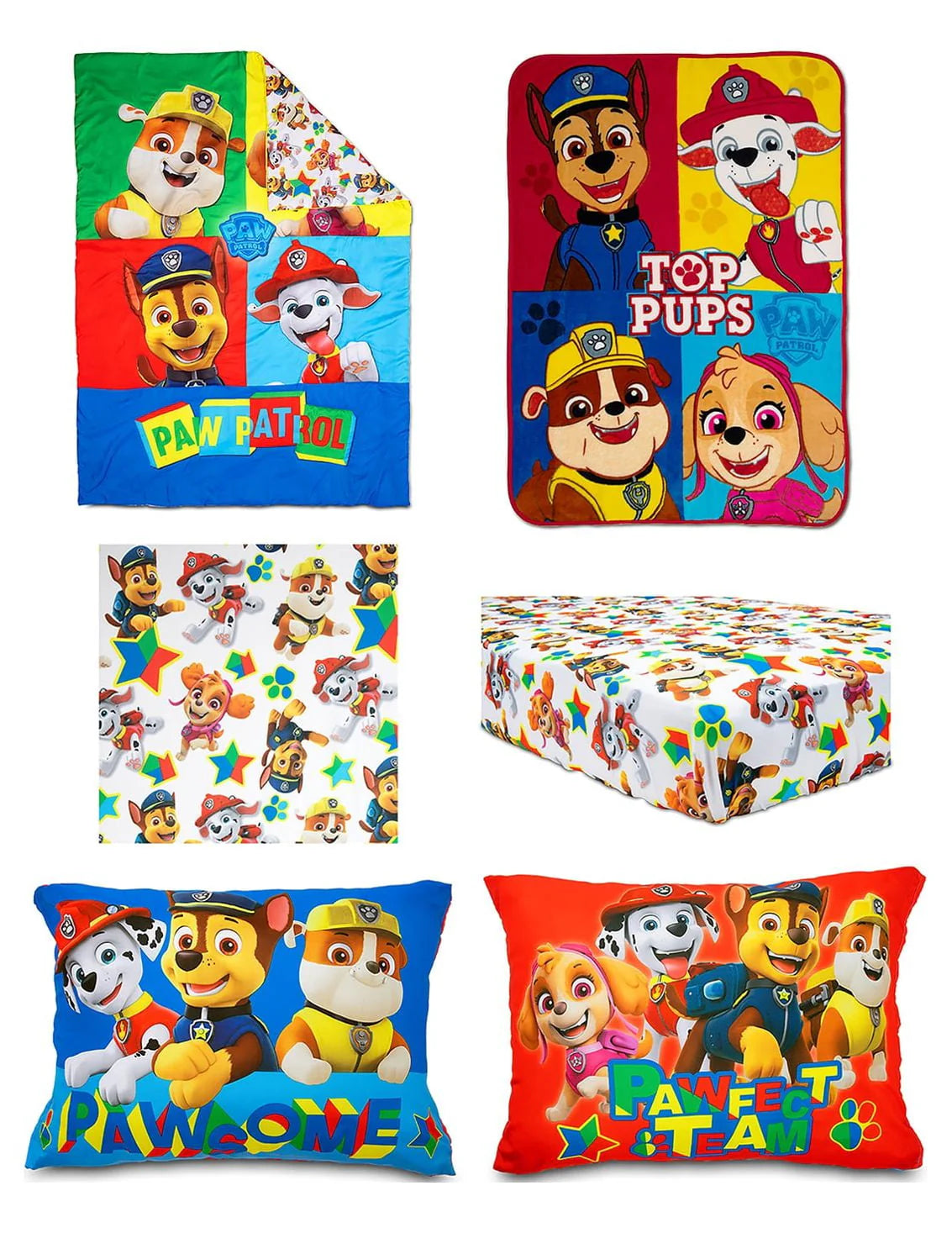 Blue 5-Piece Toddler Bedding Set & Blanket C88330