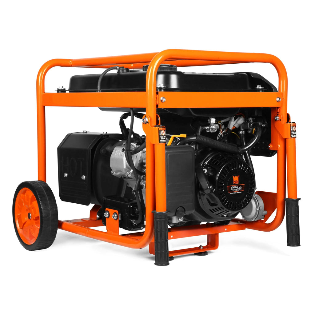 6250-Watt Dual Fuel Electric Start Portable Generator with Wheel Kit M90068
