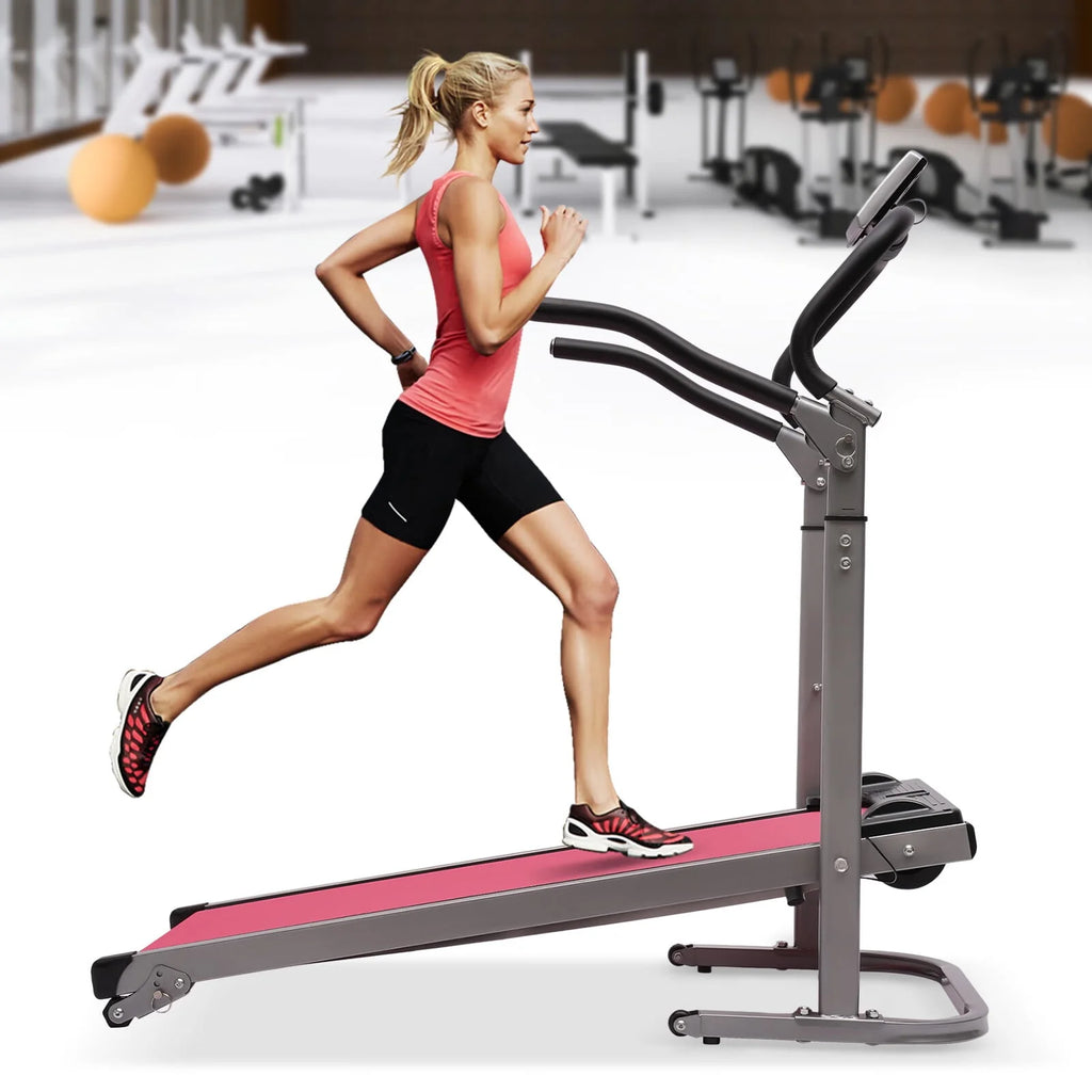 Pink Incline Folding Treadmill D84663