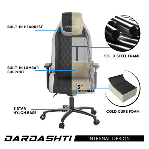 Black Leather Ergonomic Gaming Chair S41299