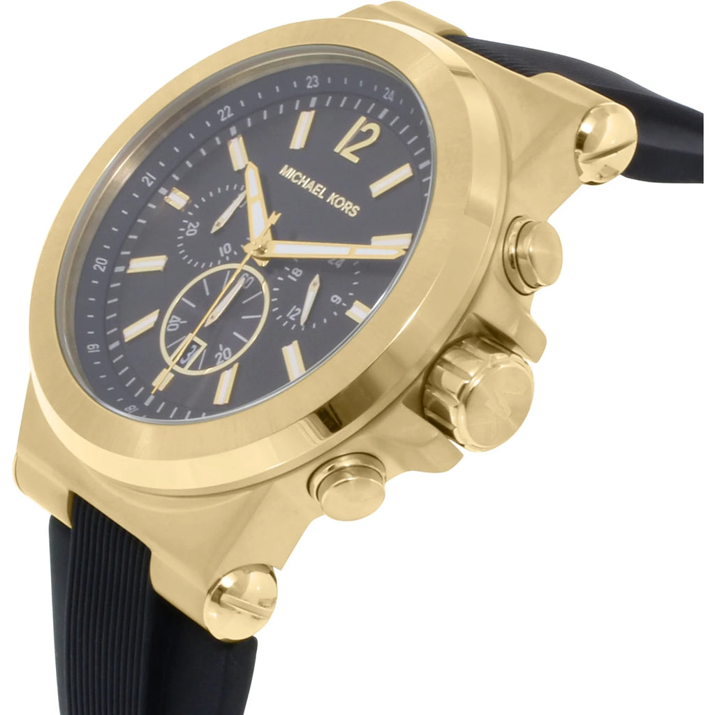 Black Rubber Chronograph Watch P649962