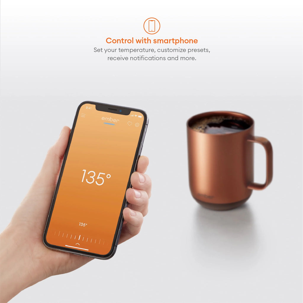 10 oz Copper Temperature Control Smart Mug E27699