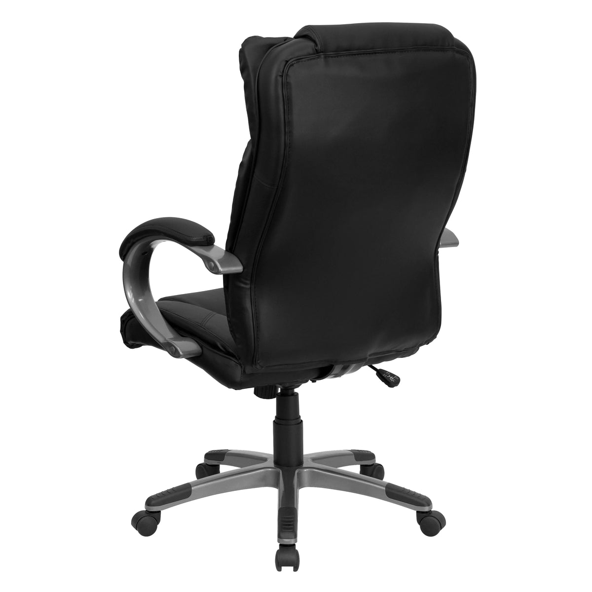 Black Leather Adjustable Swivel Office Chair A435316