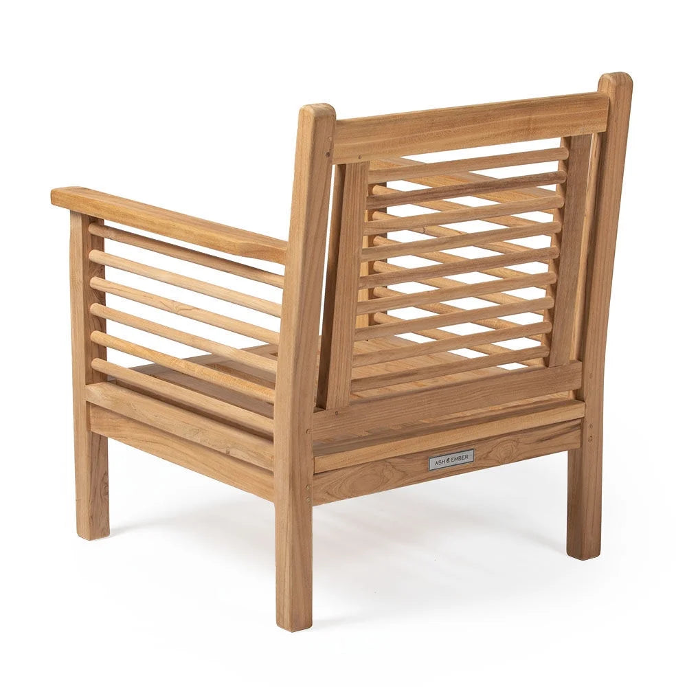 Grade A Teak Weather Resistant Solid Wood Lounge Chair D26536