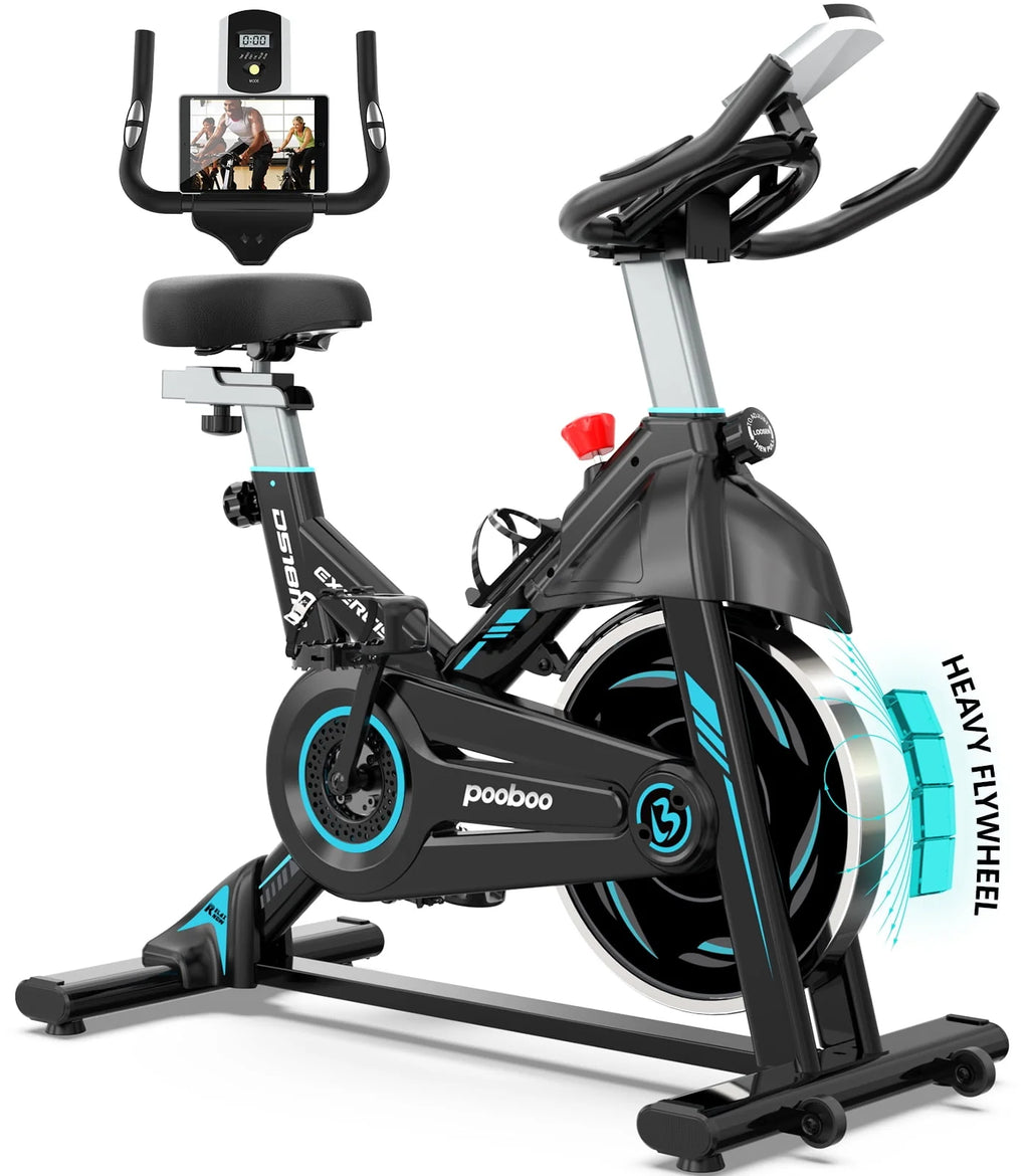 Indoor Cycling Bike Magnetic Stationary Exercise Bike 40lbs Flywheel L794