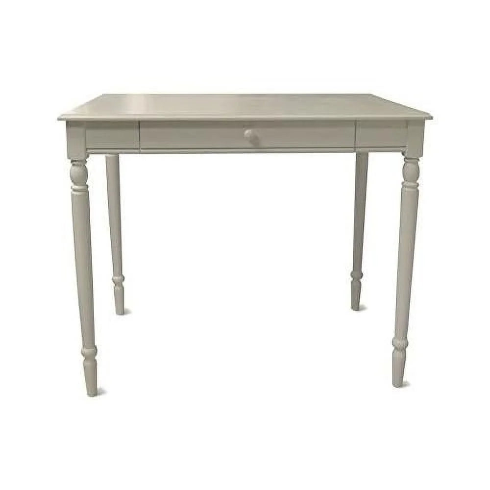 White Wood Home Office Desk With Drawer P491008