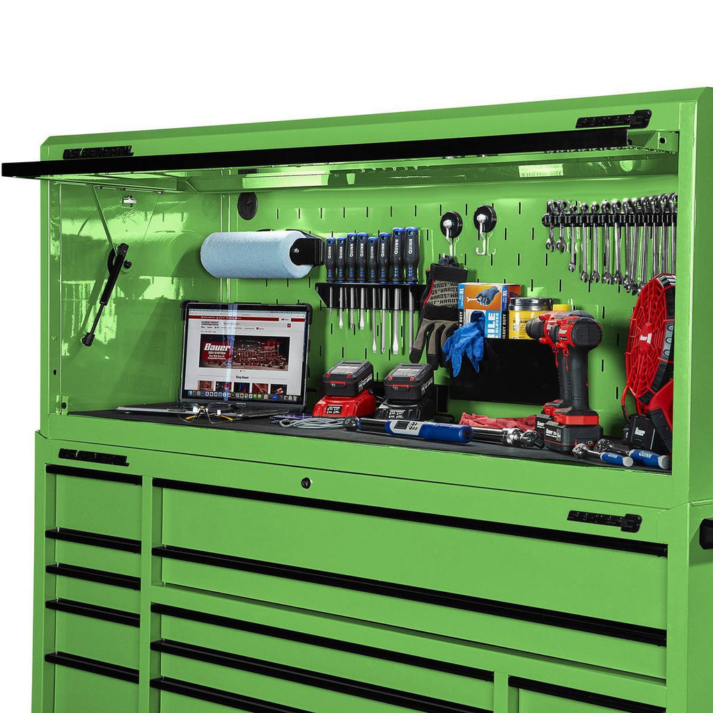 72 in. x 22 in. Green Work Center Hutch Z975