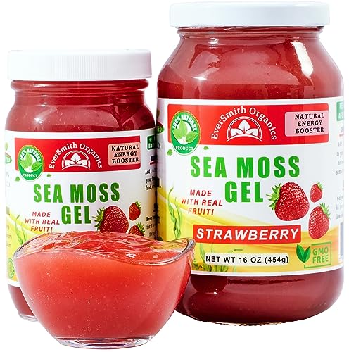 Wildcrafted Irish Sea Moss Gel Strawberry 16 oz N851