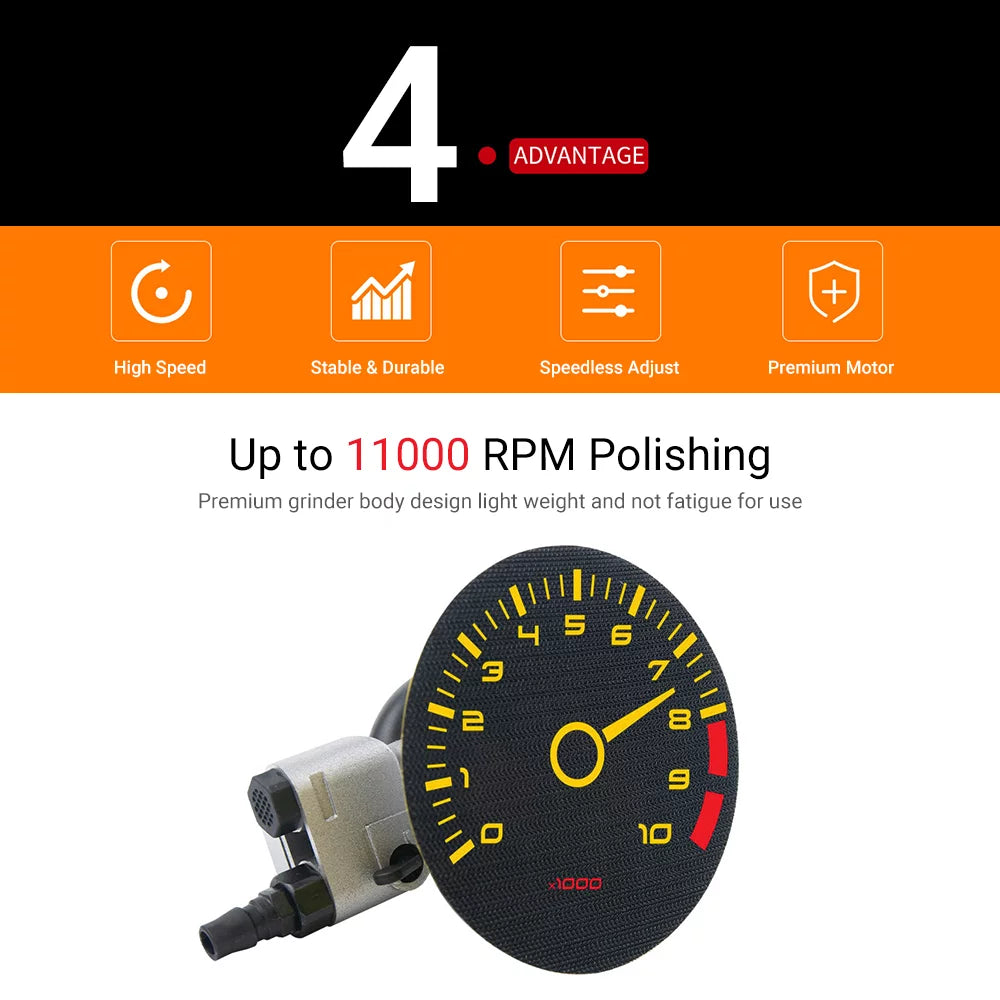 5in Pneumatic Air Sander Polisher X10511