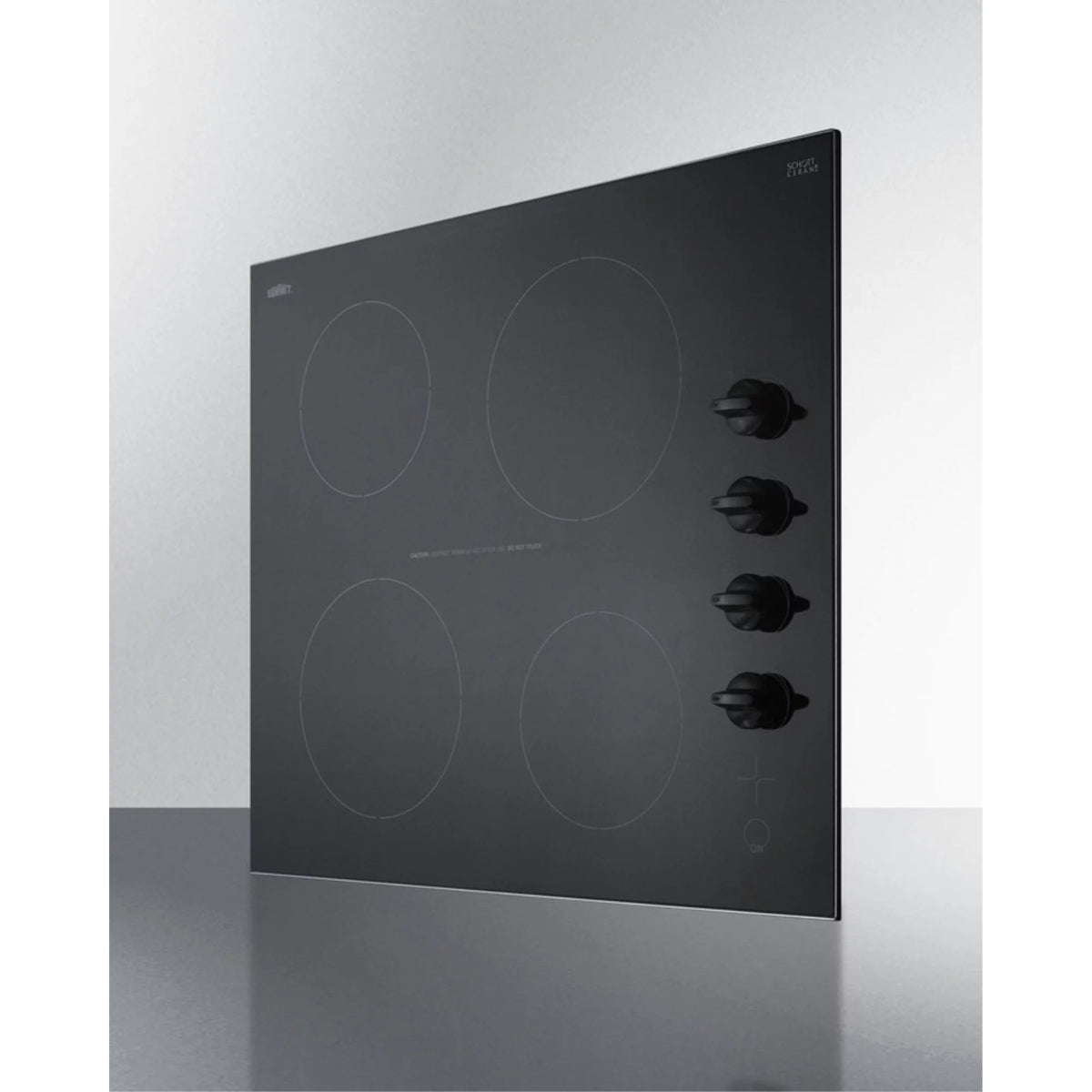 24" Wide 230V 4-Burner Radiant Cooktop A701242
