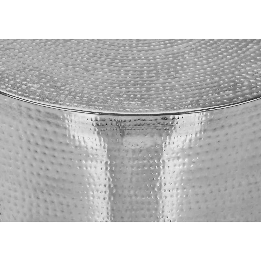 Hammered Cone Shaped Drum End Table A439154