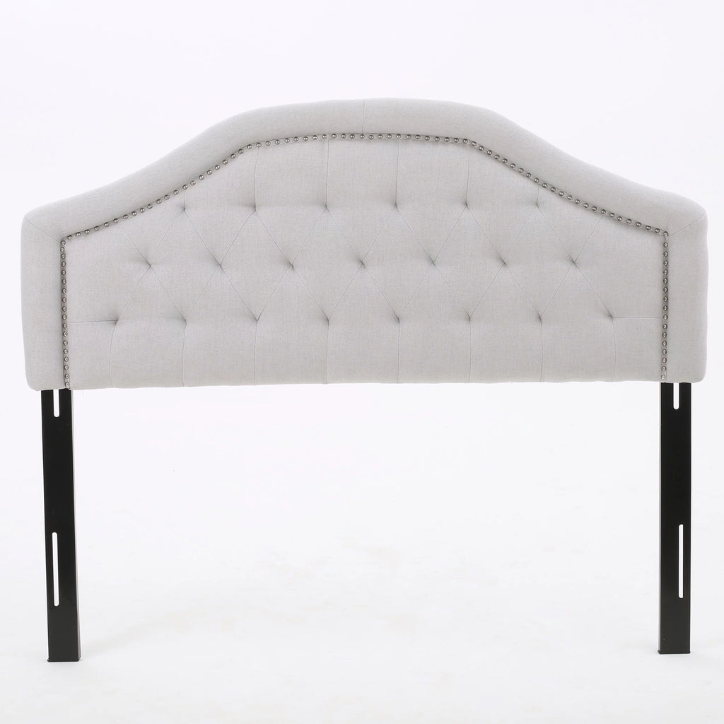 Light Gray Fabric Full/Queen Headboard M8786