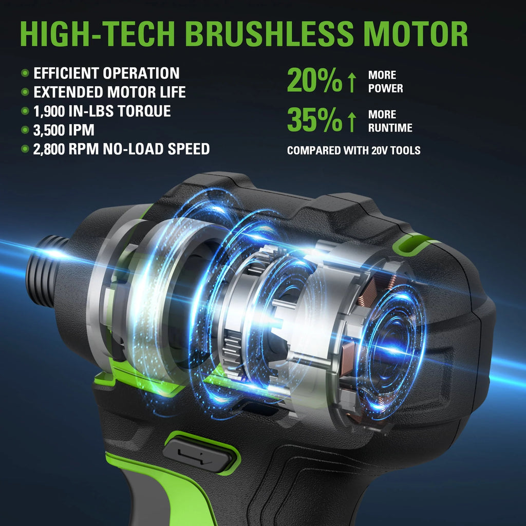 24V Brushless Drill Driver Combo Kit with Two 2Ah Batteries & Charger Z361631