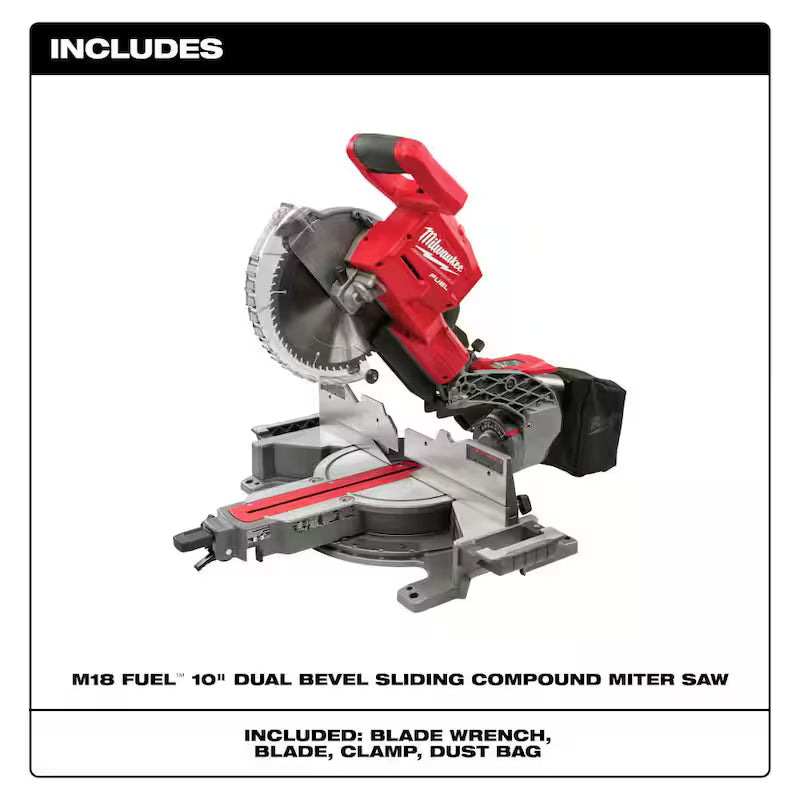 18V Lithium-Ion Brushless Cordless 10 in. Dual Bevel Sliding Compound Miter Saw W984