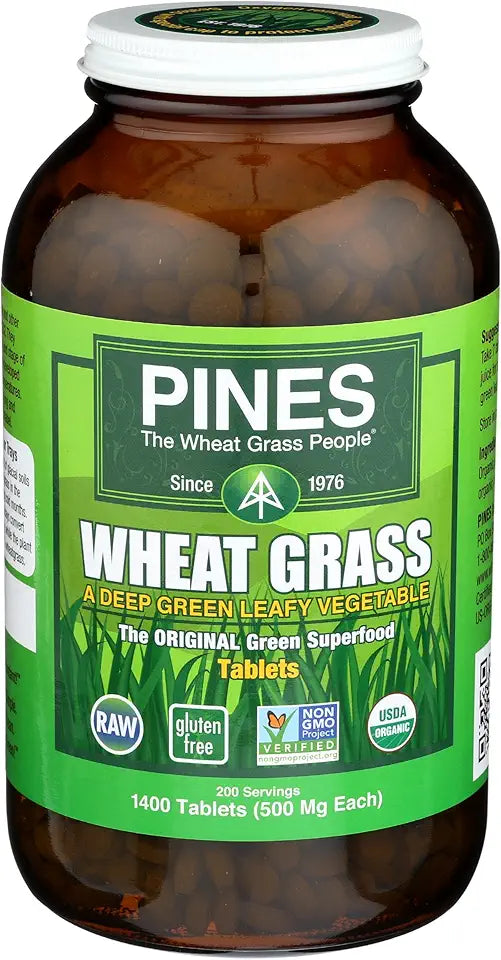 Organic Wheat Grass 1400 Count Tablets P554