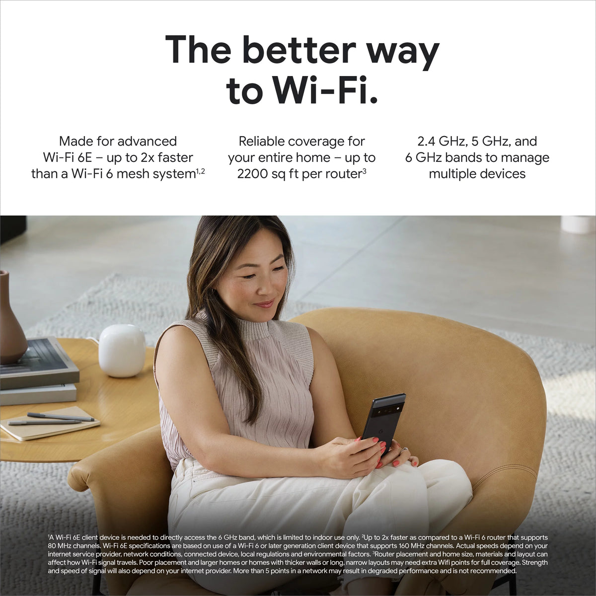 Wi-Fi 6E Mesh Wi-Fi Router 2-pack T166783