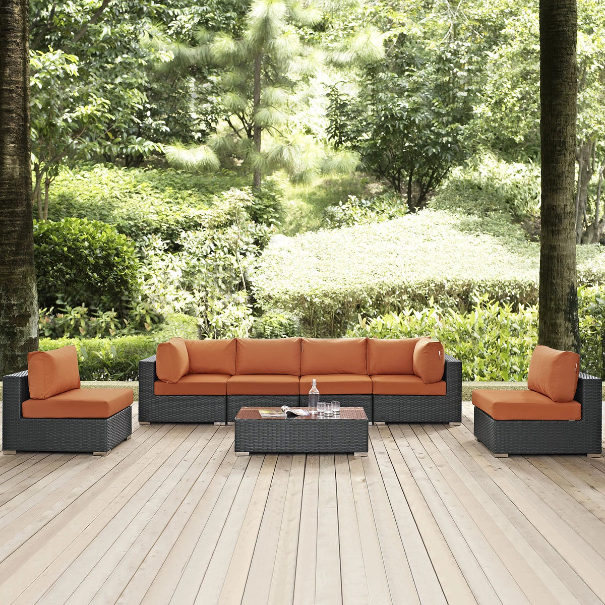 7 Piece Outdoor Patio Sectional Set X811
