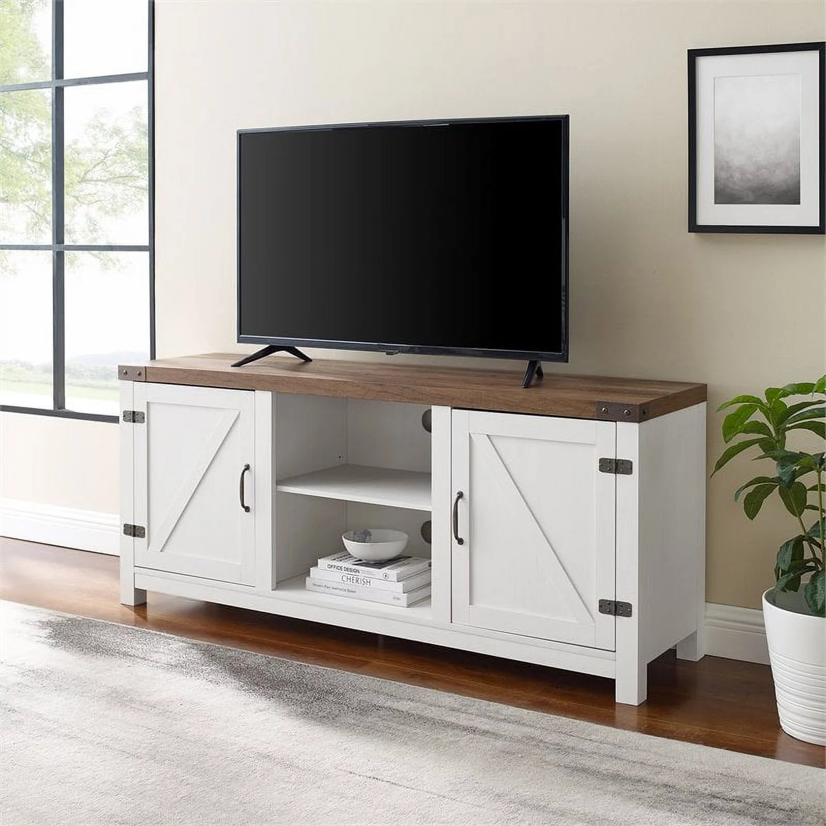 Rustic Wood TV Stand up to 65" V844