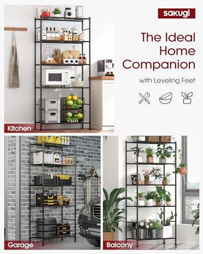 5 Tier Metal Storage Shelves with Wheels A59185