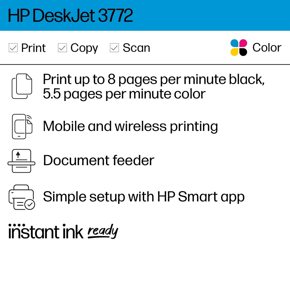 Wireless Color Inkjet All-in-One Printer E272