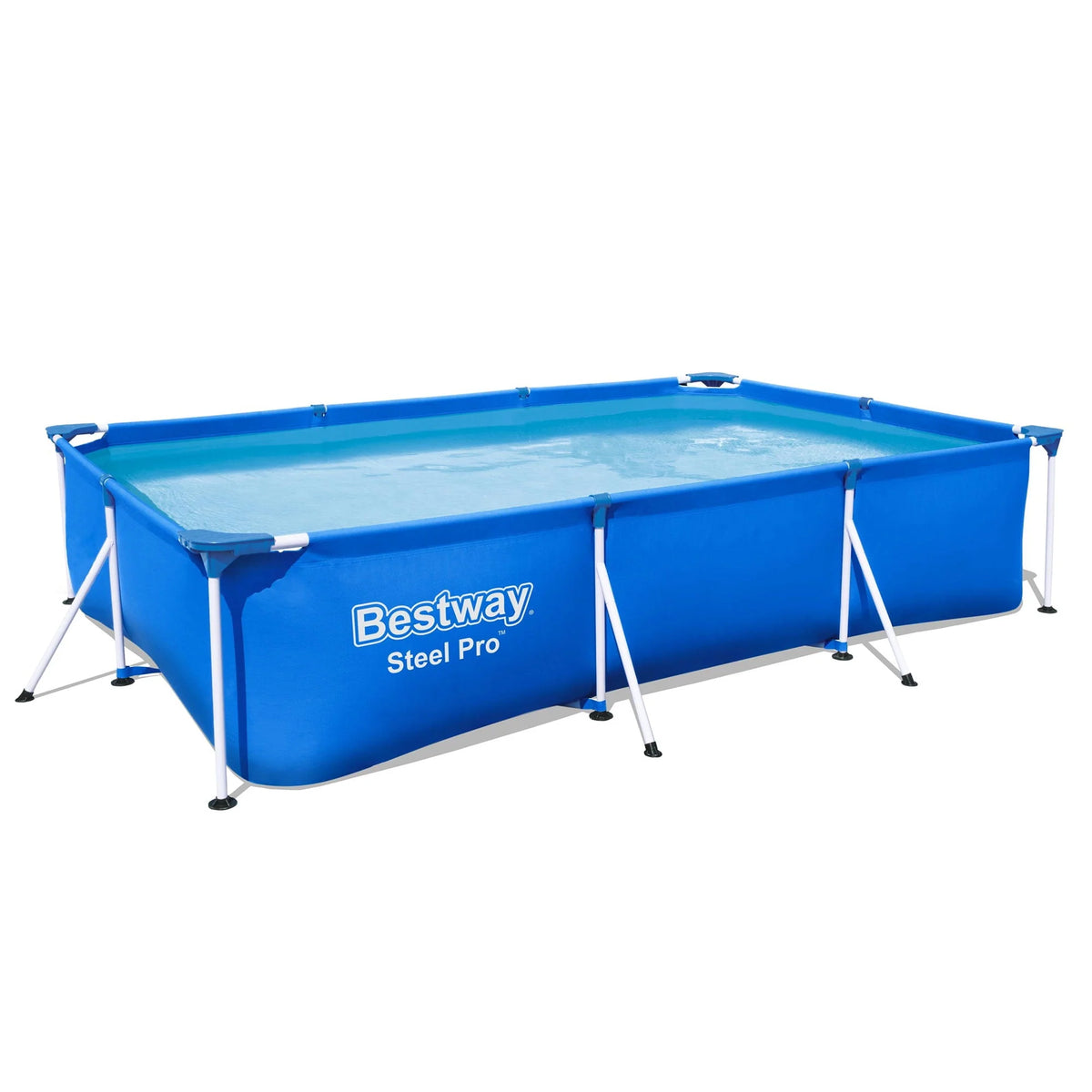 Steel Pro 9.8'x6.6'x26 Rectangular Above Ground Swimming Pool Set K2145