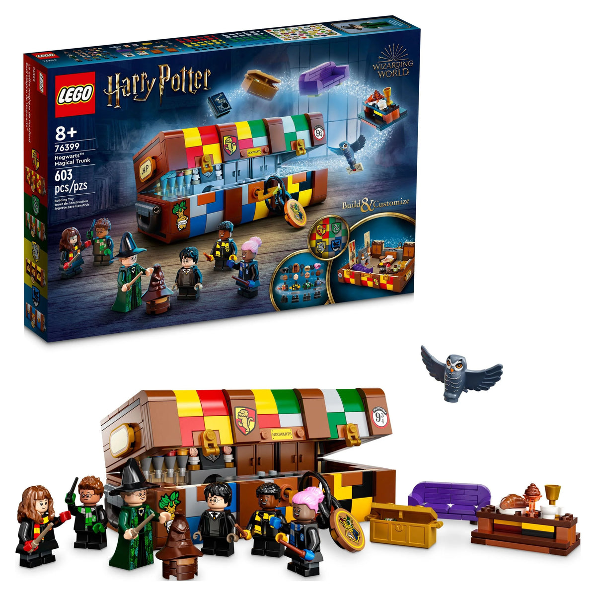 Customizable Toy Luggage Set with Minifigures Y6878