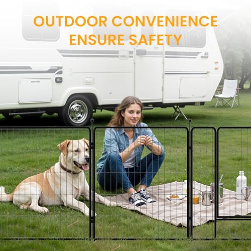 32 Inch 8 Panels Black Dog Playpen O560