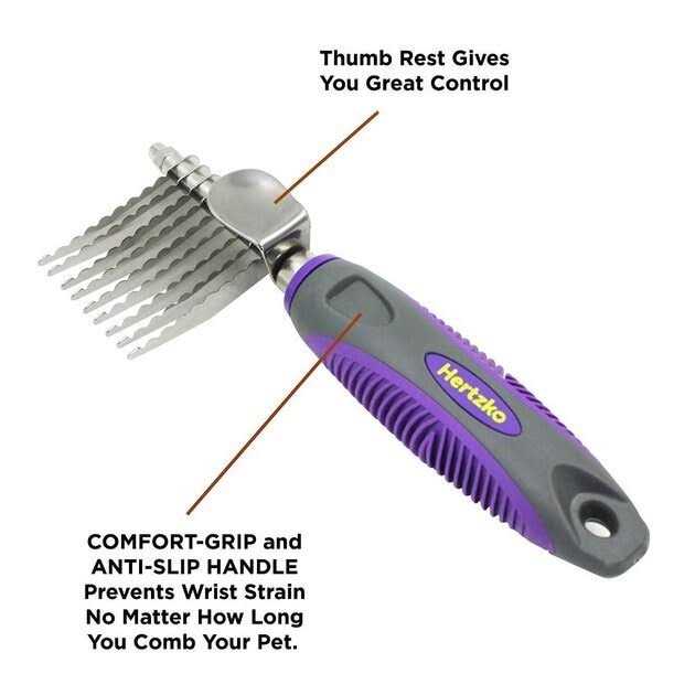 Pet Dematting Comb with Safety Edges J69145