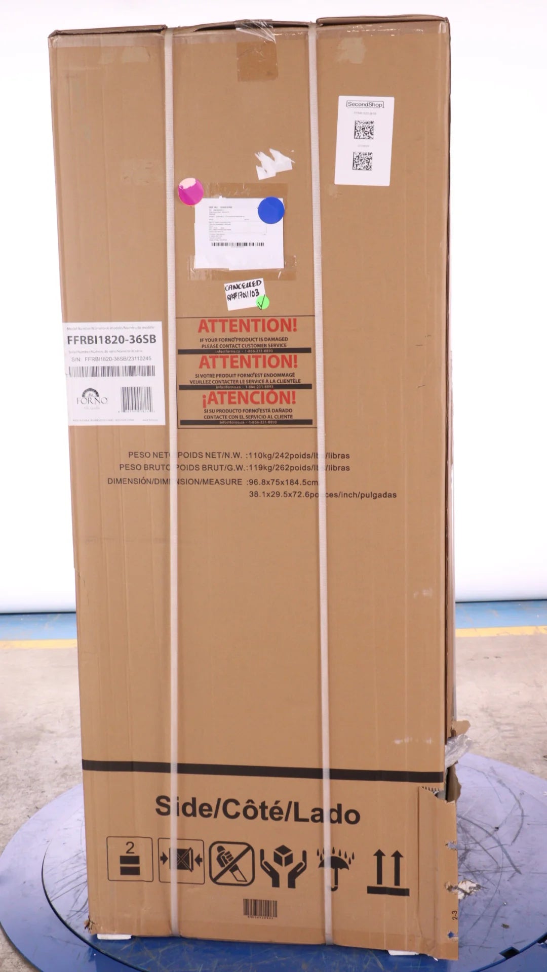 36 IN Stainless Steel Counter-Depth French Door Refrigerator with Ice Maker R35197