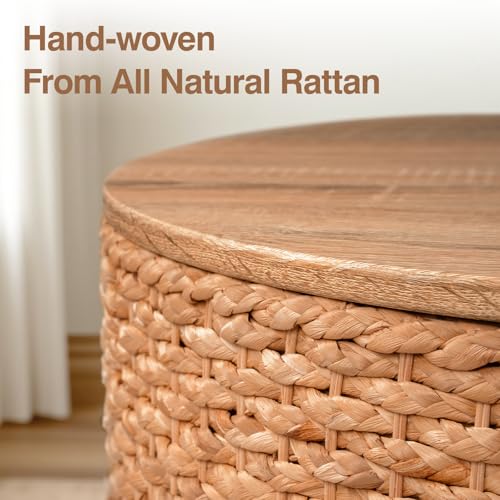 Set of 2 Wicker Rattan Coffee Table with Storage D7056