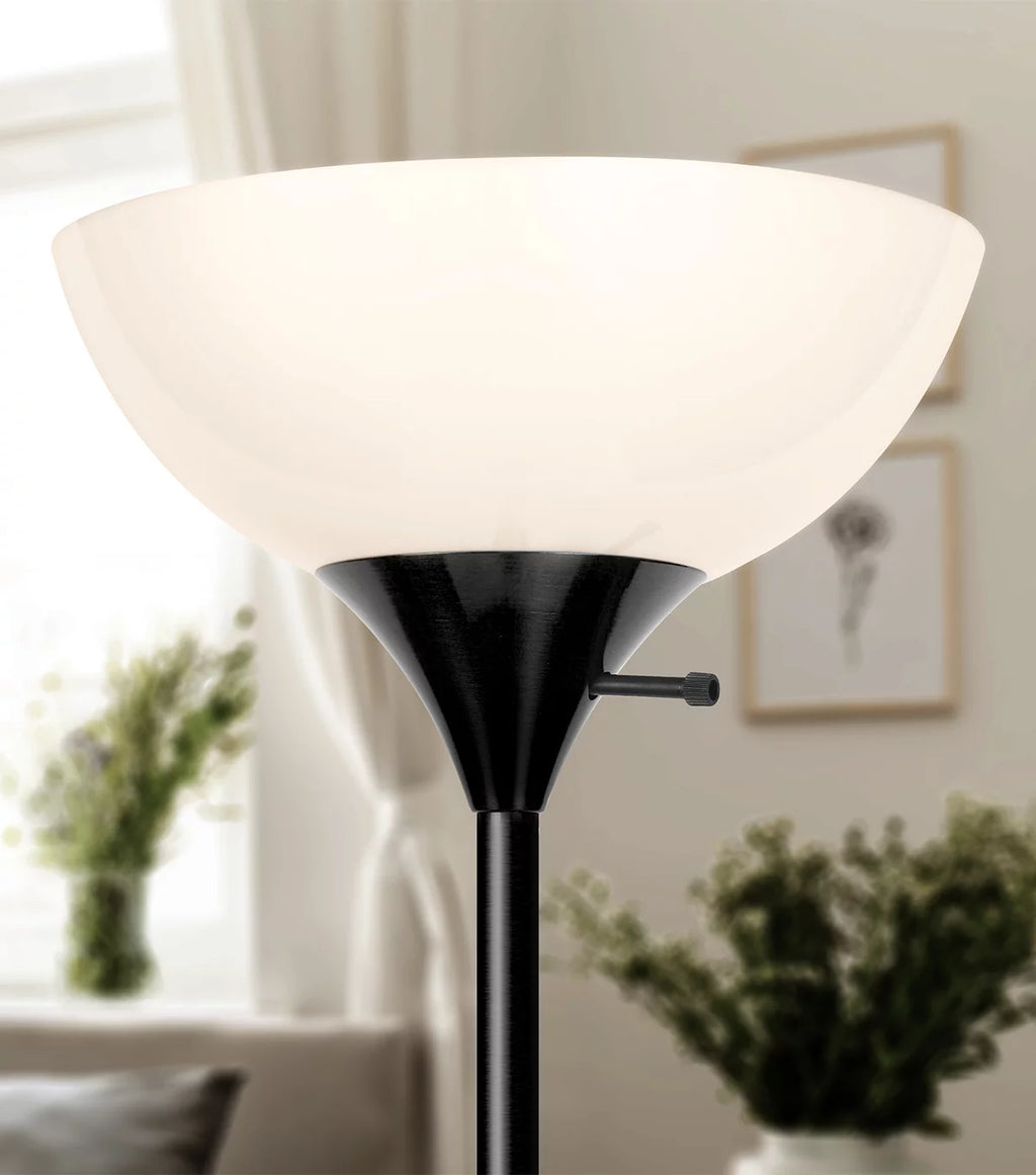 Black 72 in. LED Floor Lamp F81214
