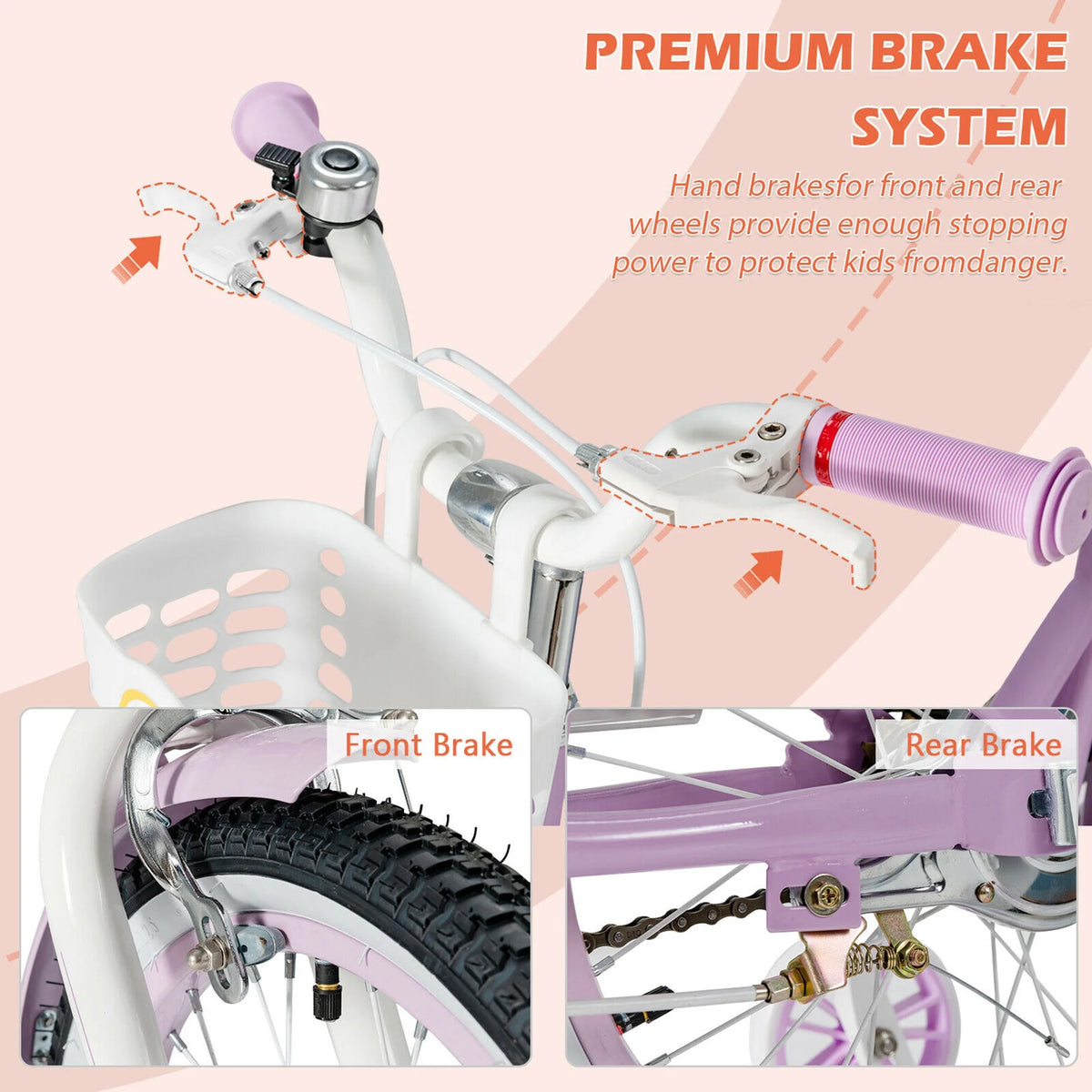 Kids Bike with Training Wheels W4133
