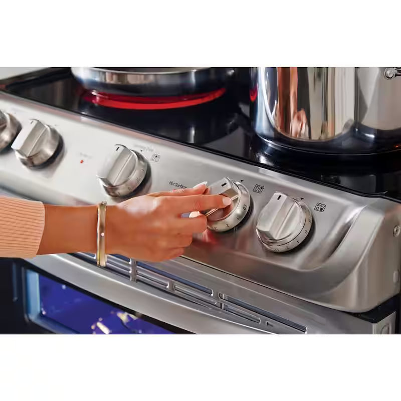 7.3 cu. ft. Double Oven Electric Range with Convection and Self Clean in Stainless Steel B482059