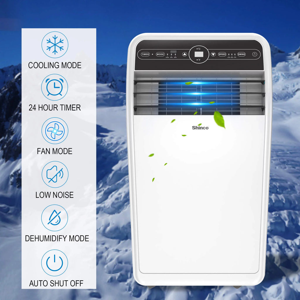 6400BTU 3-in-1 Portable Air Conditioner with Remote Control F2695