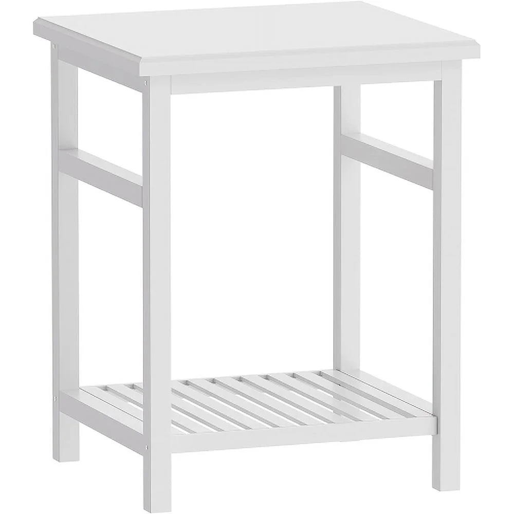 White Bamboo Nightstand O3617