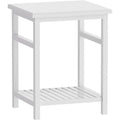 White Bamboo Nightstand O3617