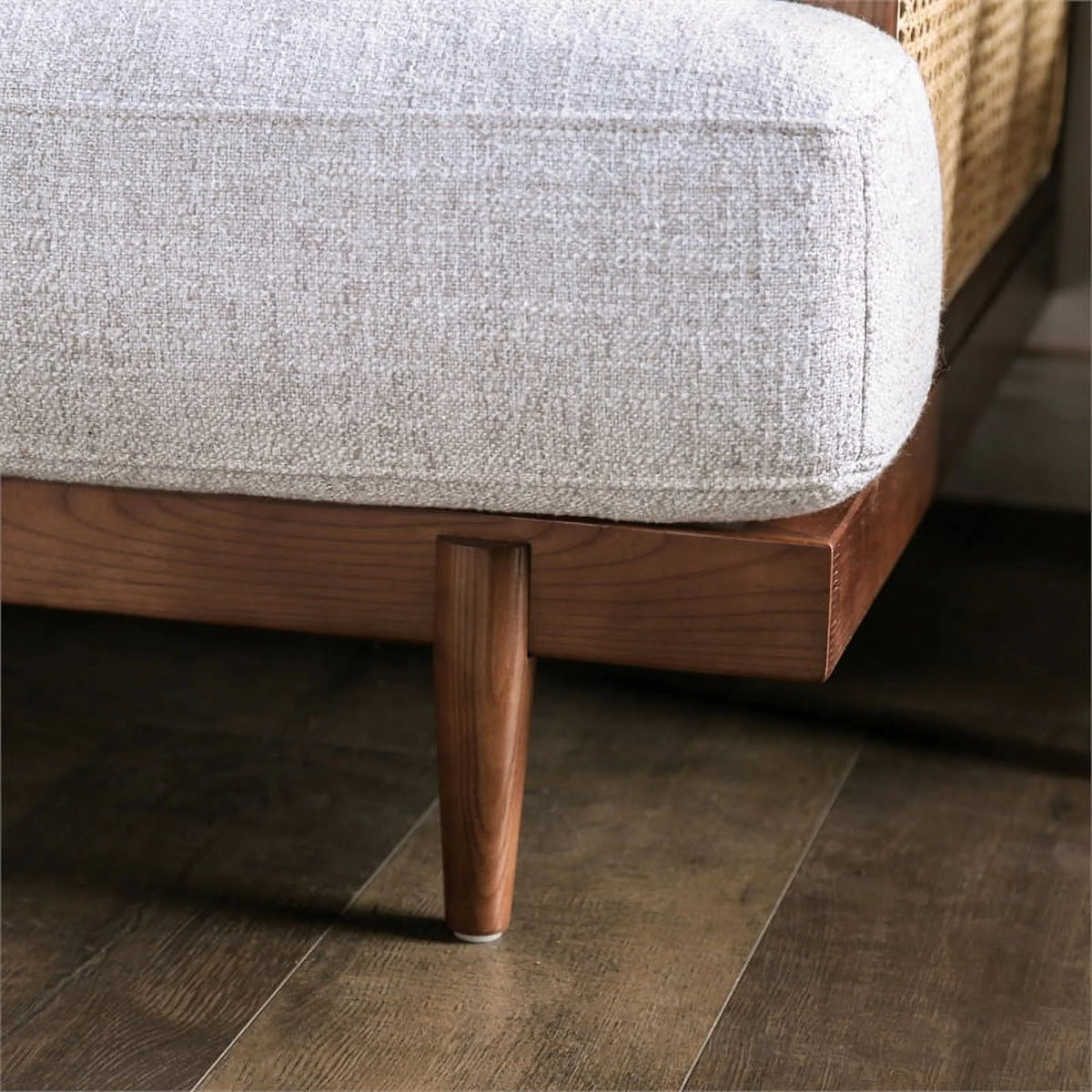 Solid Wood Sofa Set in Walnut Q445