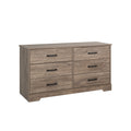 Black 6 Drawer Dresser D9585