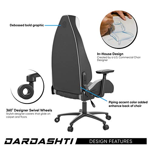 Black Leather Ergonomic Gaming Chair S41299